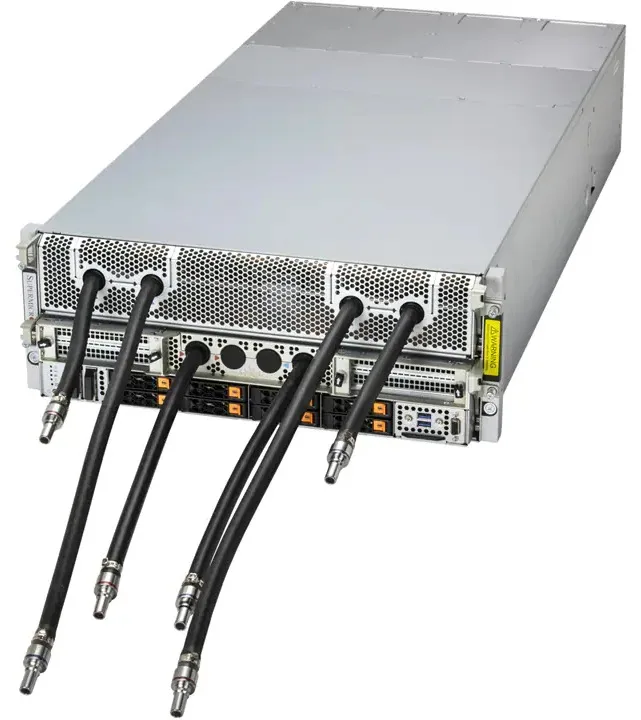 Supermicro Supermicro SYS-422GA-NBRT-LCC-G1 4U rack server dual Xeon 6960P 2.3TB DDR5 8×B200 4×1.9TB U.2 2×1.92TB M.2 — product photo