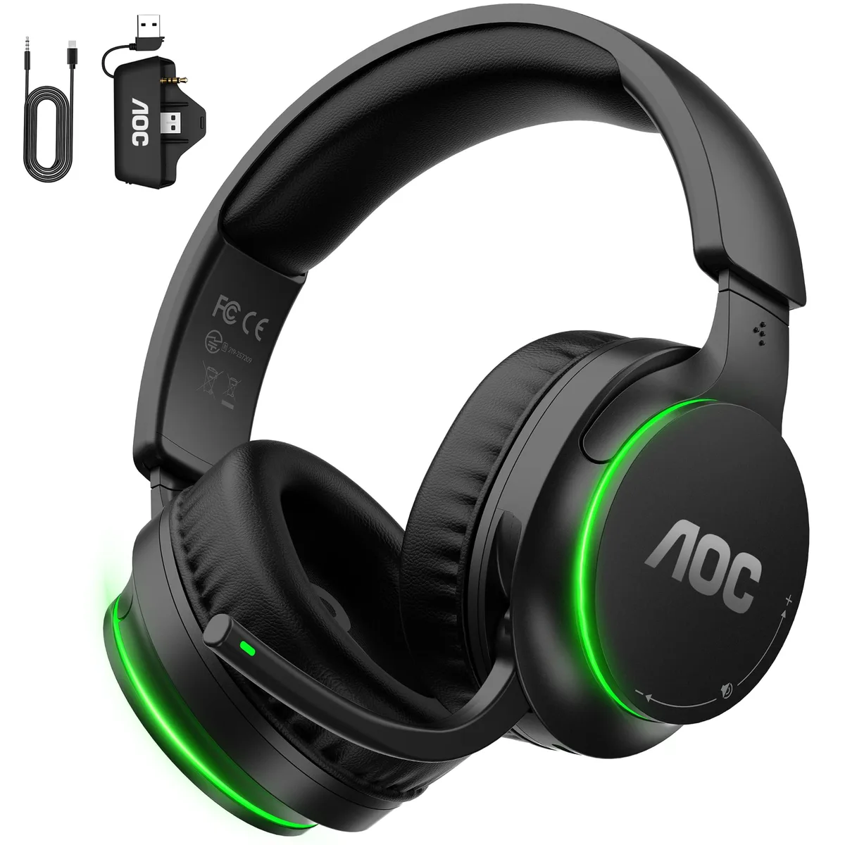 AOC Wireless Gaming Headset Xbox Series X|S 75H 50mm 2.4GHz Bluetooth 5.4 Black — product photo