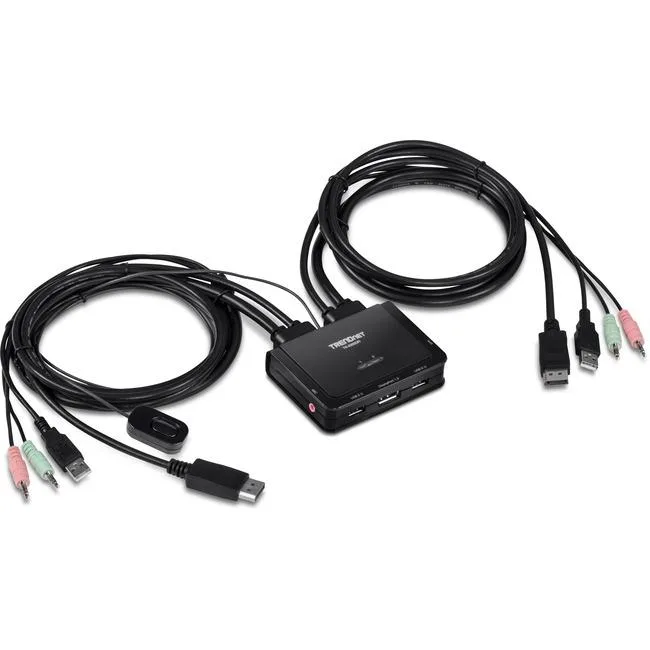 TRENDnet TRENDnet TK-220DPI 2-Port 4K DisplayPort 1.2 KVM Switch — product photo