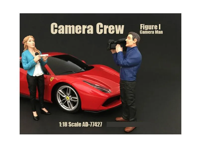 American Diorama American Diorama Camera Man Figurine I "Camera Crew" 1/18 Scale — product photo
