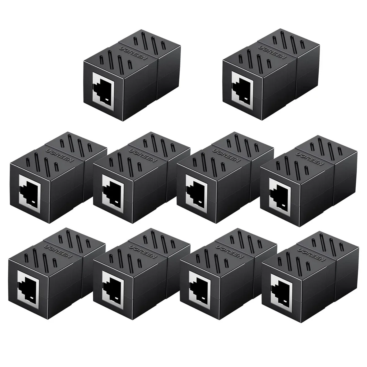  Ugreen 20390P10 RJ45 Coupler 10 Pack 1Gbps 72in — product photo