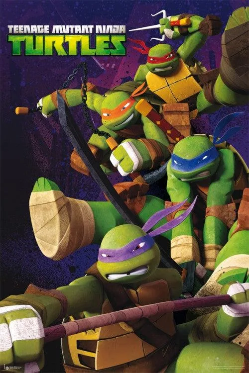 Ninja Turtles poster print 22 by 34 inches on heavy stock paper