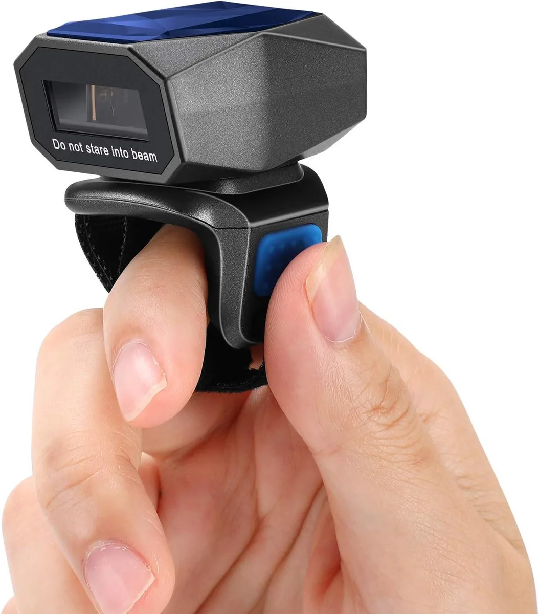 Eyoyo Eyoyo 1D Ring Barcode Scanner 2.4G Bluetooth USB 330° — product photo