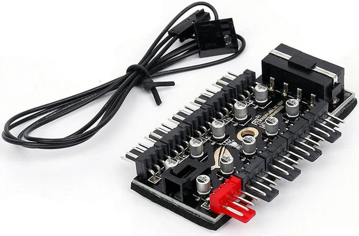 Vszerda Vszerda 10 Port PWM Fan Hub 16 inch internal power cable — product photo