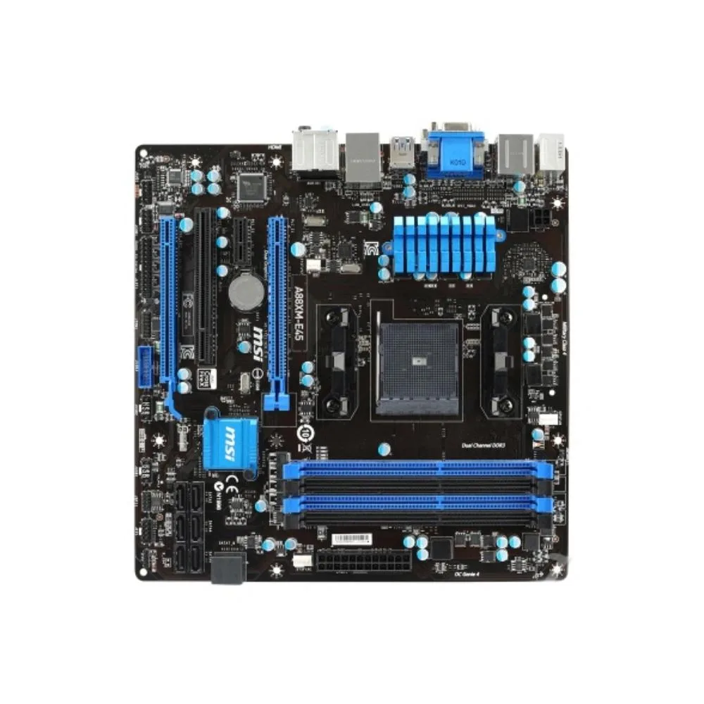 MSI MSI A88XM-E45 AMD motherboard Socket FM2/FM2+ DDR3 64GB Micro ATX — product photo