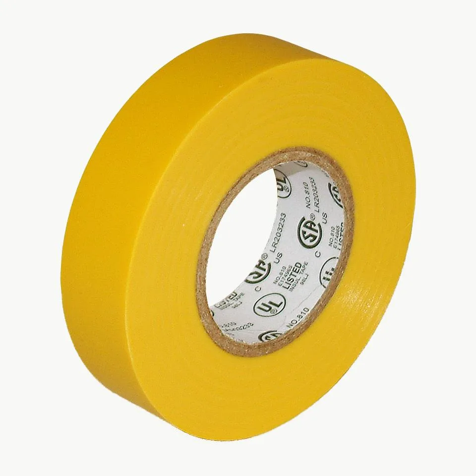J.V. Converting Company, Inc. J.V. Converting Company, Inc. Colored Electrical Tape Yellow 3/4 in. x 66 ft. 7 mils — product photo