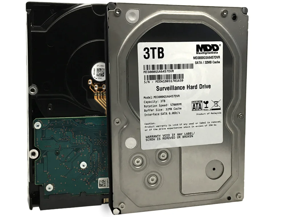 GoHardDrive GoHardDrive 3TB 5700 RPM 32MB Cache SATA 6.0Gb/s 3.5" Internal Surveillance Hard Drive — product photo