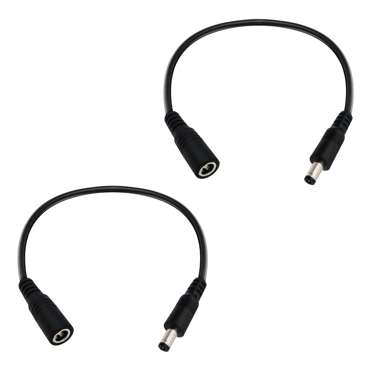  IMIYORE 1ft 5.5mm x 2.1mm 18AWG DC Power Extension Cord 2pcs — product photo
