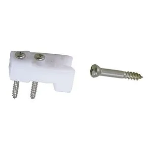 PERKO PERKO 0554 Door Catches 2/Card White Nylon/Stainless — product photo