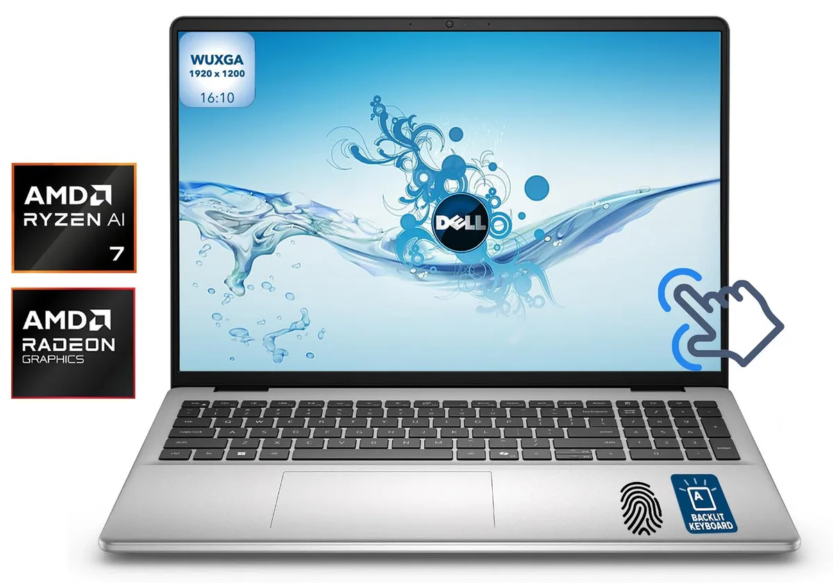 DELL DELL 16 Plus Business laptop Ryzen AI 7 350 16GB 1TB Silver — product photo