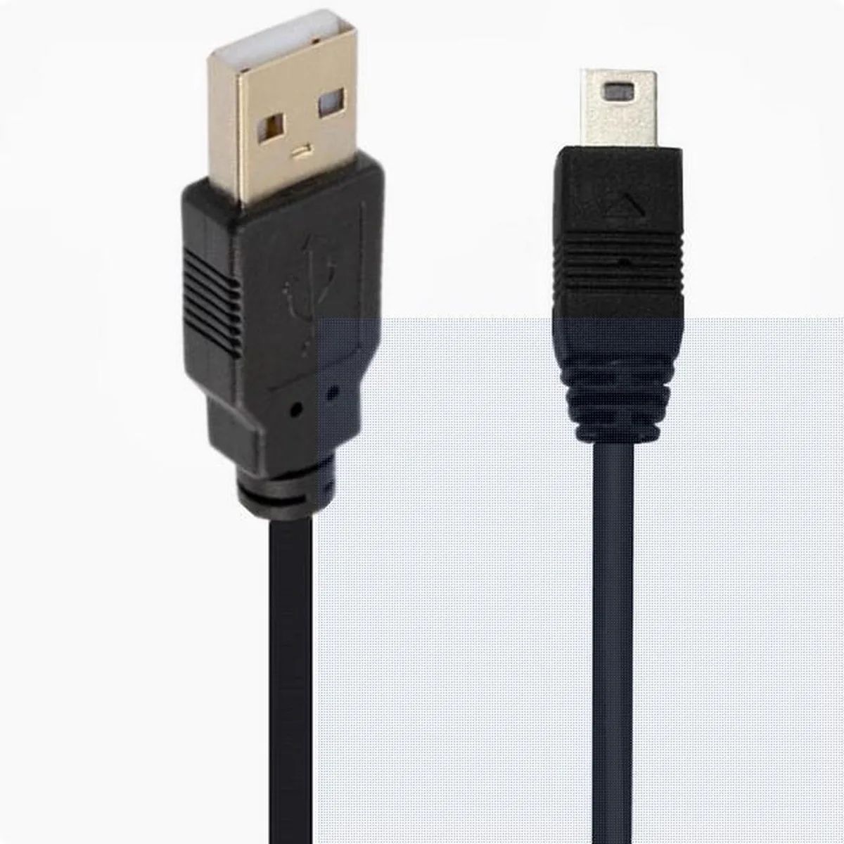 Aomoproing Aomoproing USB 2.0 Mini 5P Left Angle Male to USB A Male Cable 3m — product photo