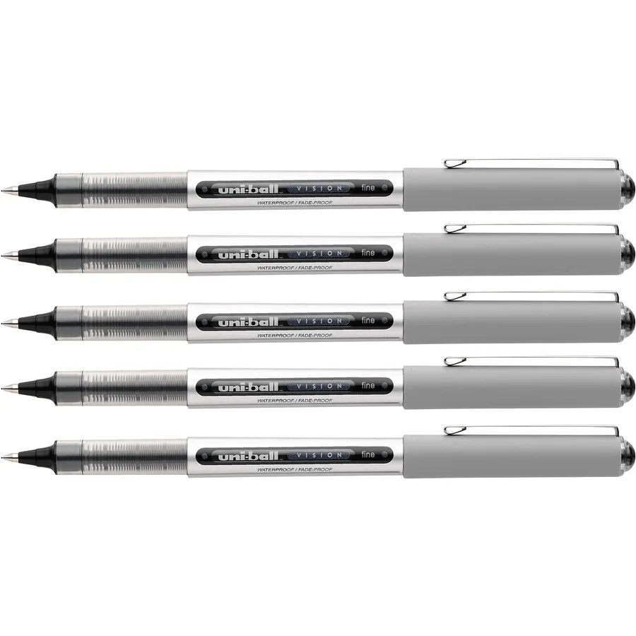 uni-ball uni-ball Vision Rollerball Pen 60051PP 0.7 mm Black 5 Pack — product photo