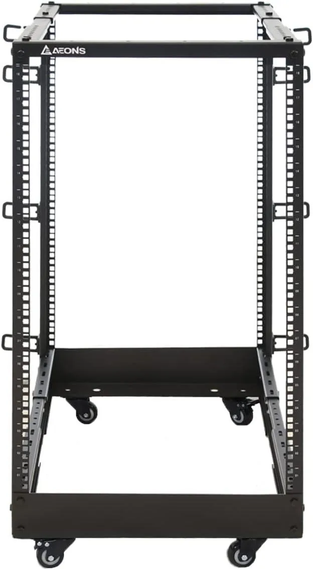 TAURKENAM TAURKENAM 18U 4-Post Open Frame Server Rack 19" Depth-Adjustable 22"-40 — product photo