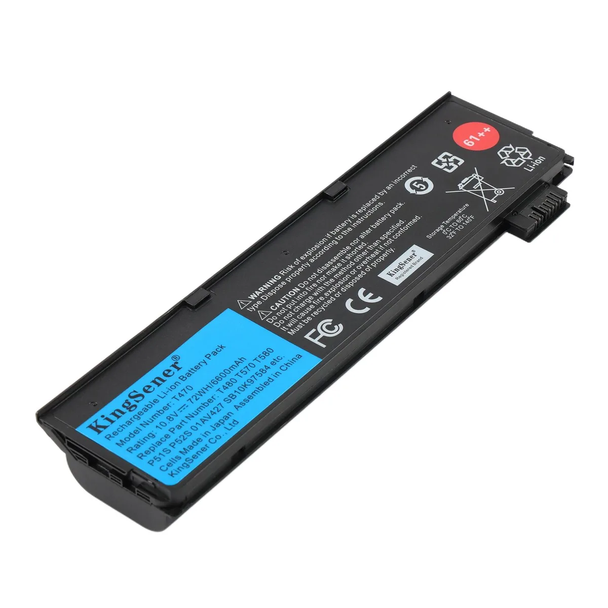KingSener KingSener T470 24WH 11.4V laptop battery for ThinkPad T480 A475 A285 — product photo