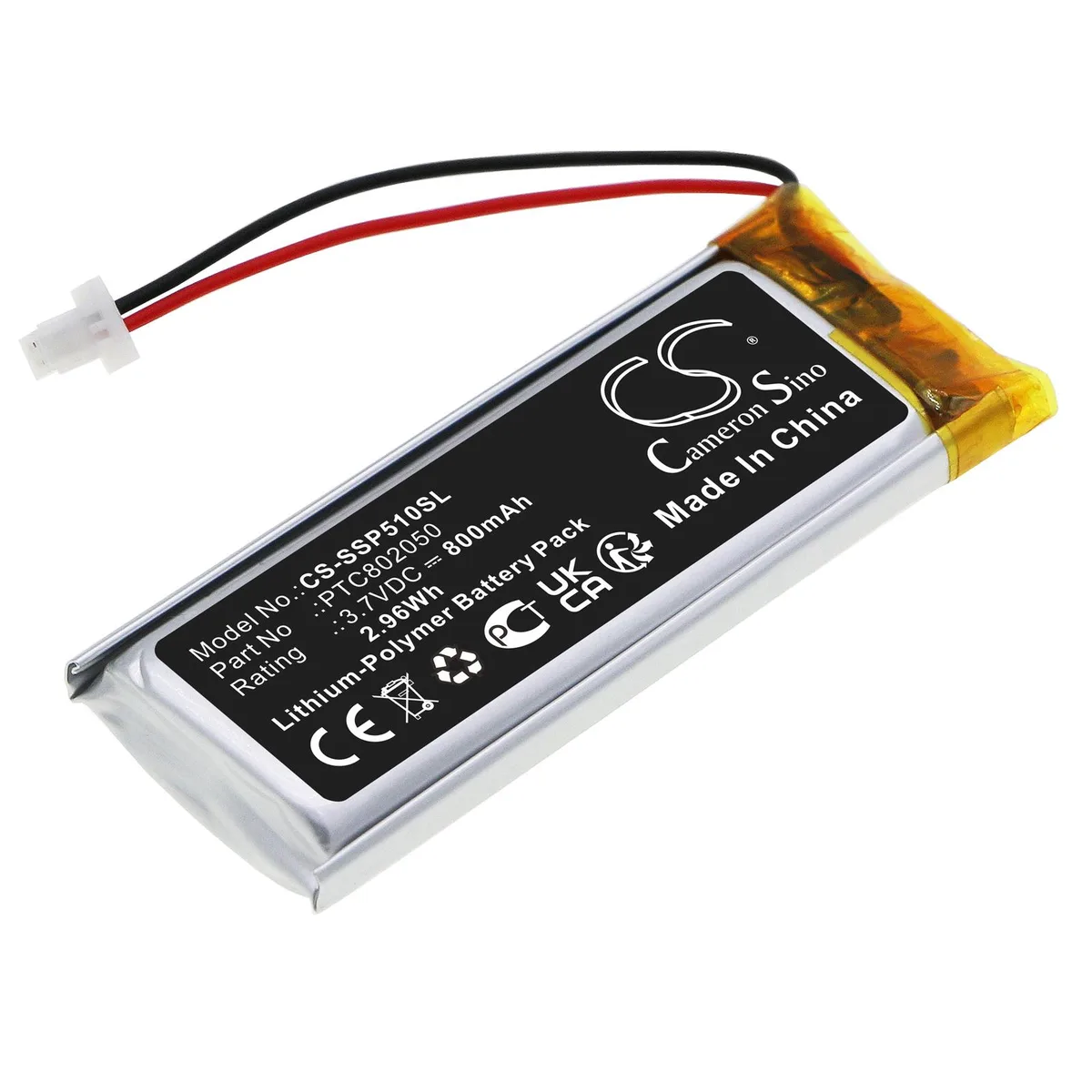 Estry Estry replacement battery 800mAh 3.7V for Sena GT-Air II Neotec II J-Cruise II SRL-01 SP51 PTC802050 — product photo