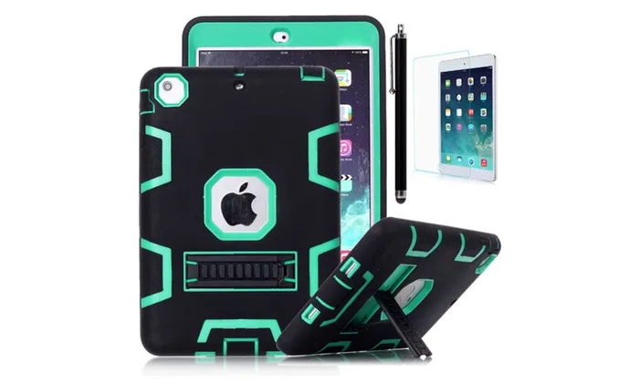 AICase AICase iPad Air 2 Shockproof Case Black+Blue SKU 276 — product photo