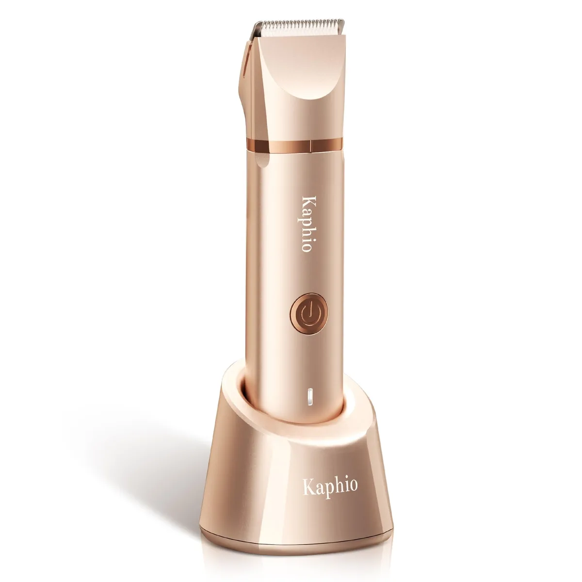 Pink foil shaver with dual head, clipper and brush