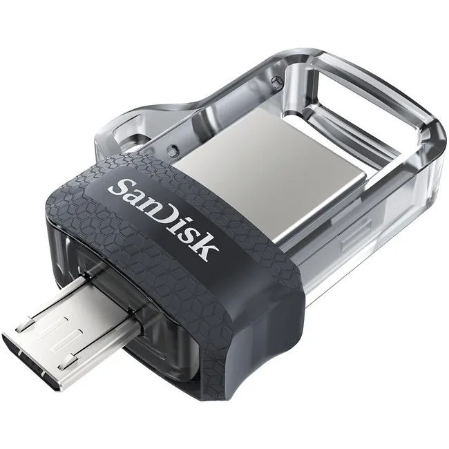 SanDisk SanDisk Ultra Dual Drive m 3.0 SDDD3-064G 64GB USB 3.0 micro-USB flash drive — product photo