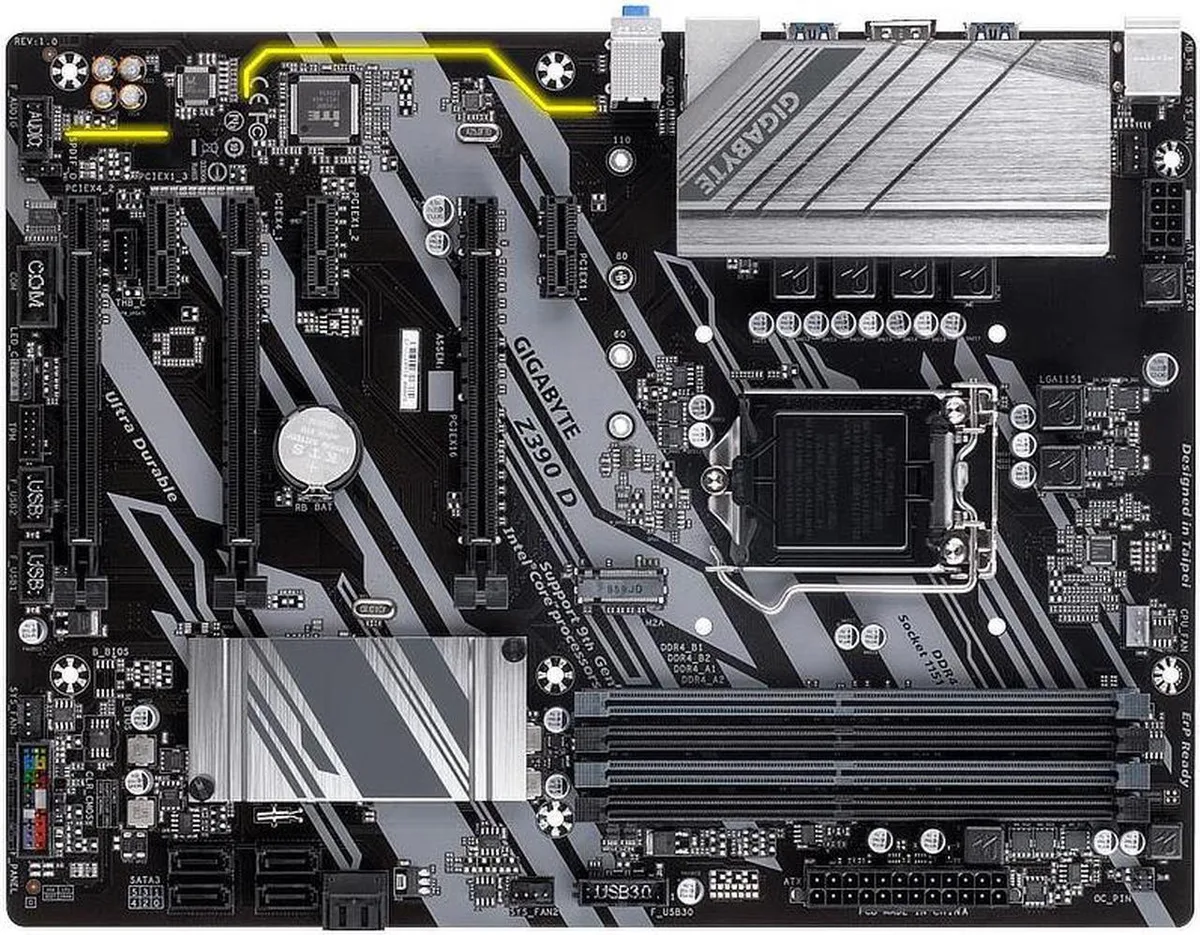 GIGABYTE GIGABYTE Z390 D LGA 1151 DDR4 128GB Intel motherboard — product photo