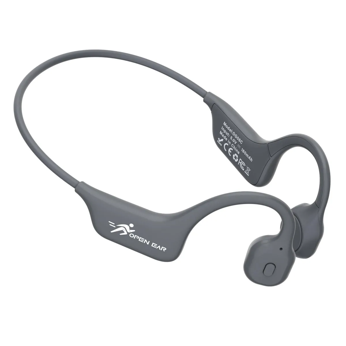  Stanton DG08C Bone Conduction Headphones Grey Bluetooth 5.3 — product photo