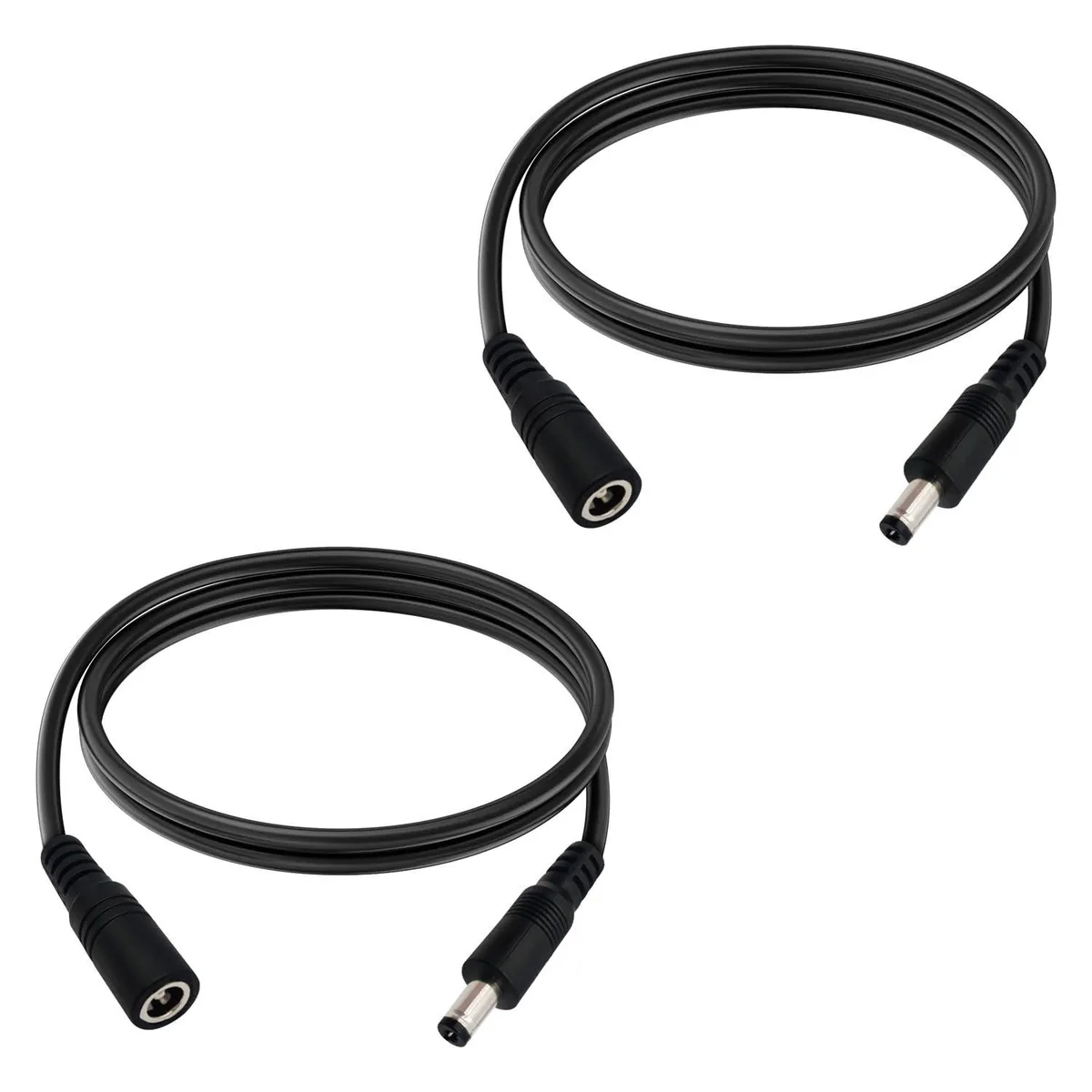  IMIYORE 3.3ft 5.5mm x 2.1mm 18AWG 12V DC Power Extension Cord 2pcs — product photo