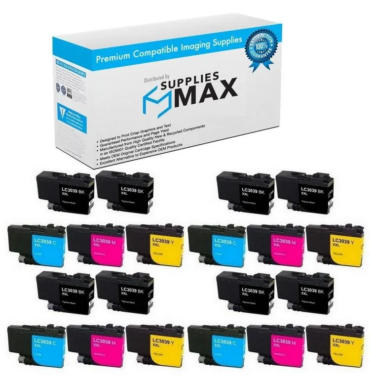 SuppliesMax SuppliesMax LC-3039-8BK4CMY Ultra High Yield Inkjet Combo Pack (8 BK / 4 C/M/Y) 6000 pages — product photo