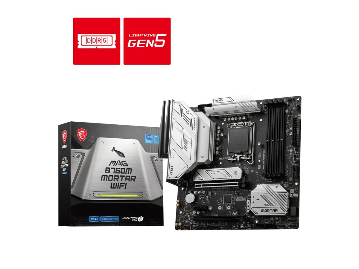 MSI MSI MAG B760M MORTAR WIFI Intel motherboard LGA 1700 DDR5 — product photo