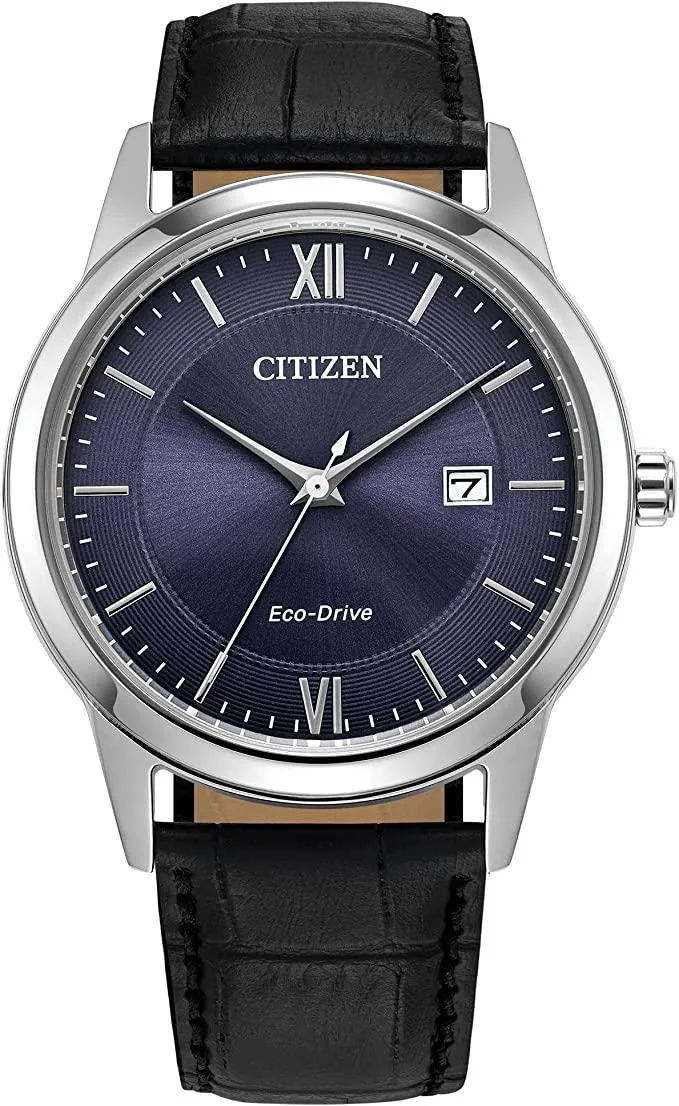 Citizen Citizen AW1780-09L Eco-Drive Watch 40mm Blue Dial Leather Strap — product photo