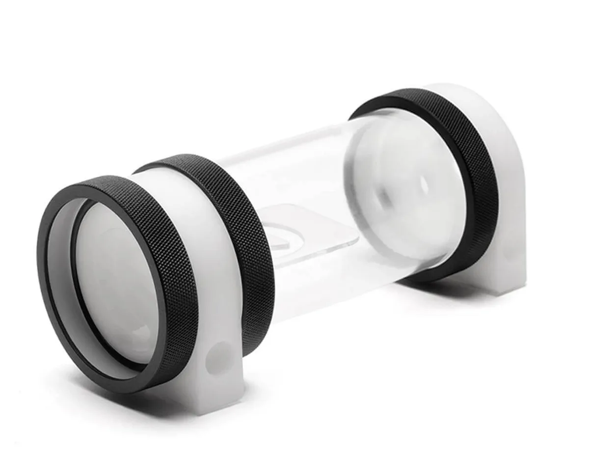 PrimoChill PrimoChill CTR Hard Mount High Flow D5 Reservoir White POM 120mm TX Matte Black — product photo