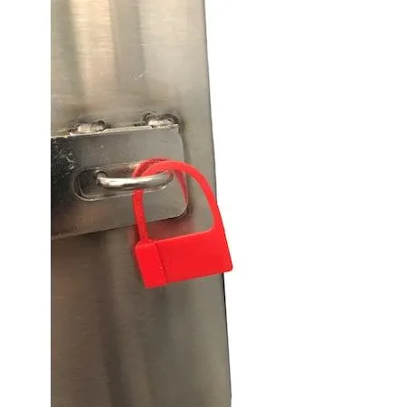 Omnimed Omnimed 484108_R Tamper Evident Safety Lockout Seals Red PK100 — product photo