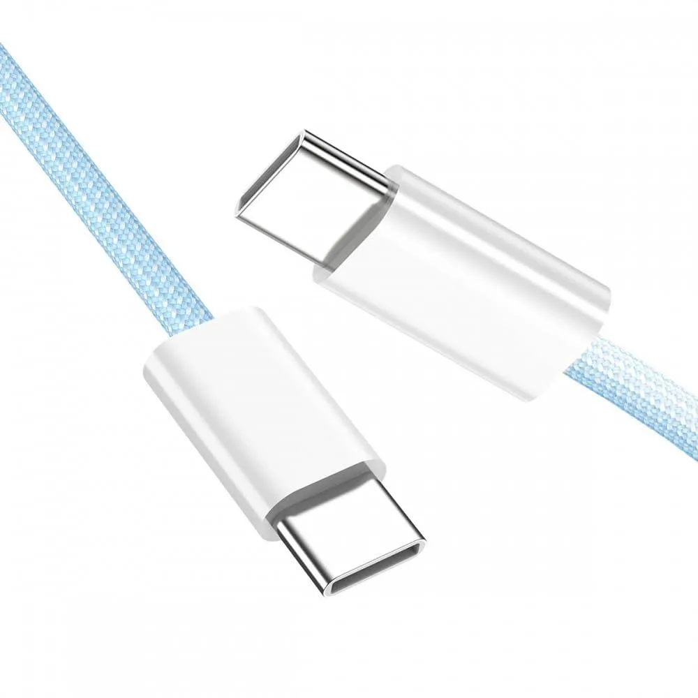 Fervit Fervit USB-C PD 27W 65W 480Mbps Braided Cable Blue — product photo