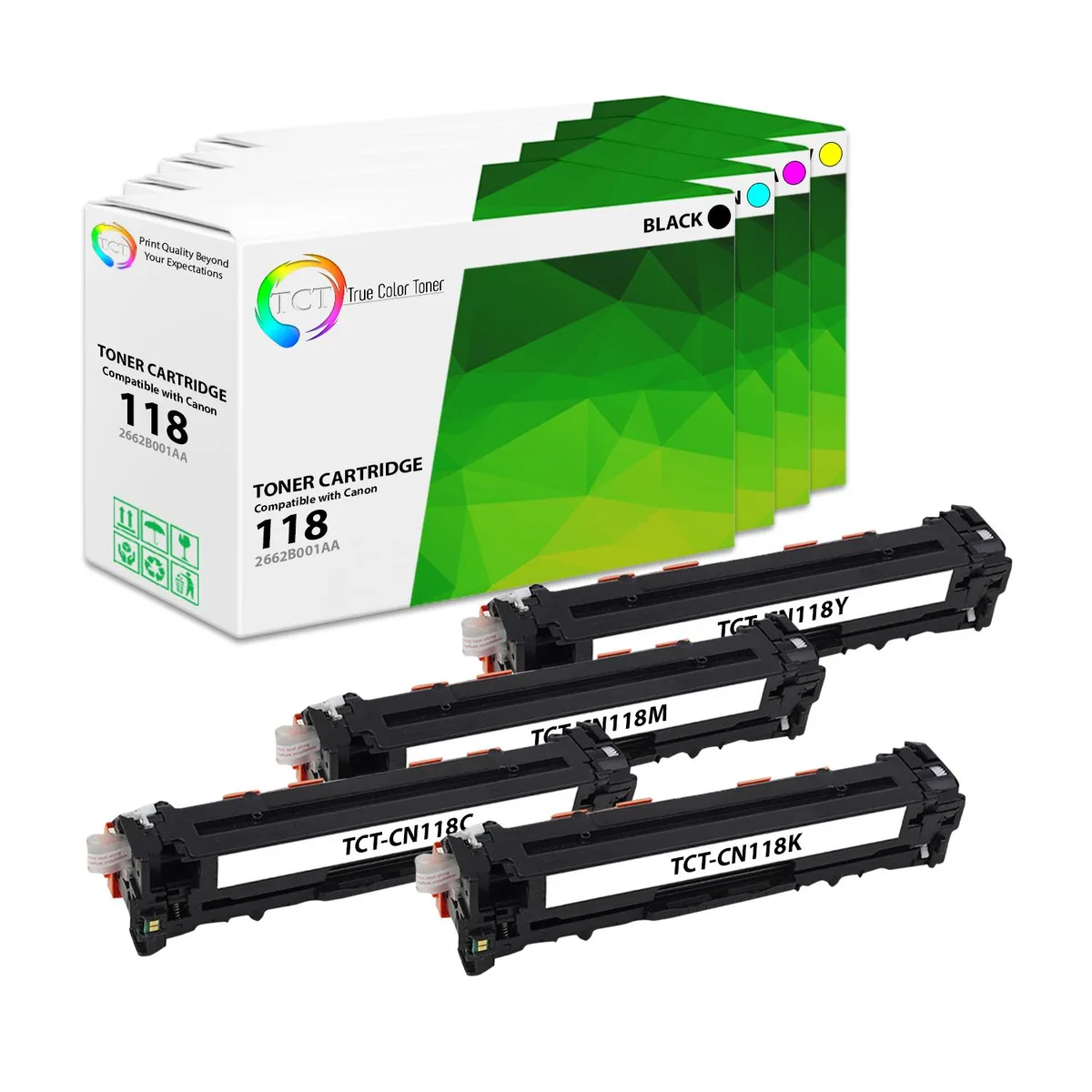 True Color Toner True Color Toner 118 4-Pack Toner Cartridges 2659 2660 2661 2662 — product photo