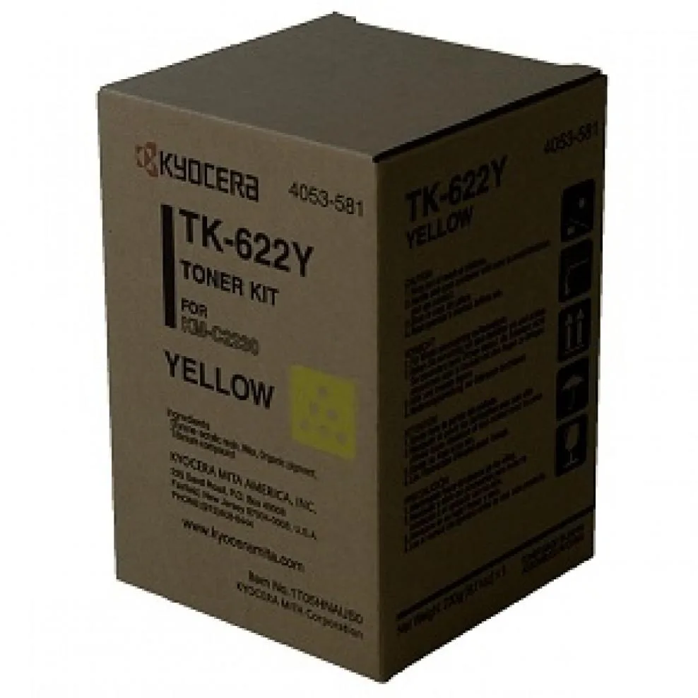 Kyocera Kyocera TK-622Y Yellow Toner Cartridge 11,500 Pages — product photo