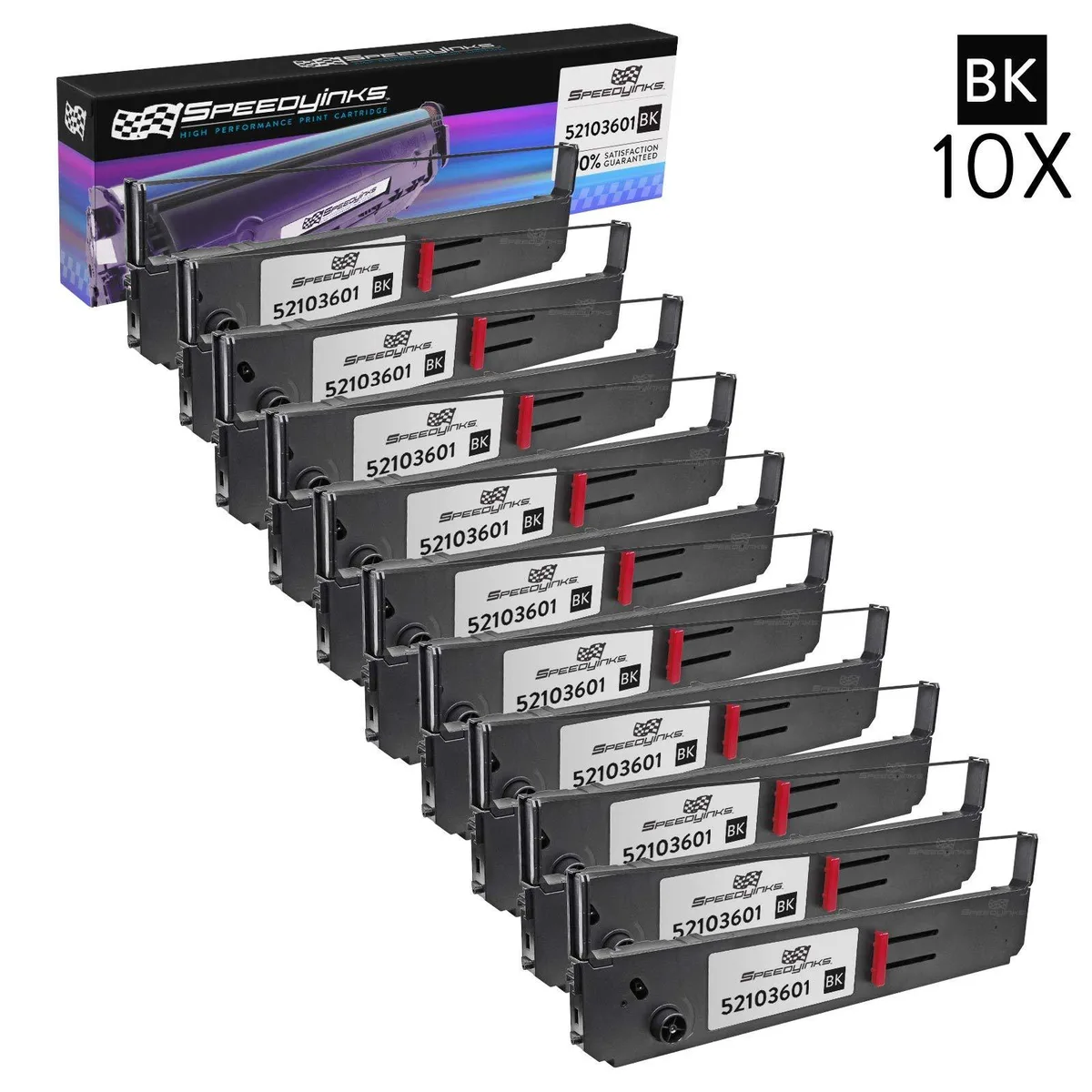 Speedy Inks Speedy Inks 52103601 10PK Black Ribbon Cartridges — product photo