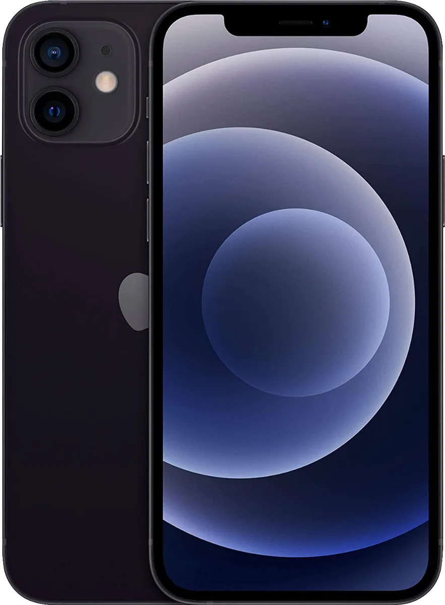 Apple Apple iPhone 12 256GB Black 6.1" cell phones - unlocked — product photo