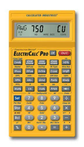 Calculated Industries 5070 ElectriCalc Pro calculator with 360-degree flip cover
