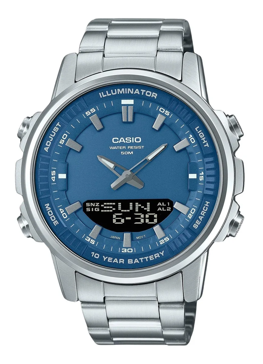 CASIO CASIO AMW-880D-2A1V Blue Dial Analog Digital Watch — product photo