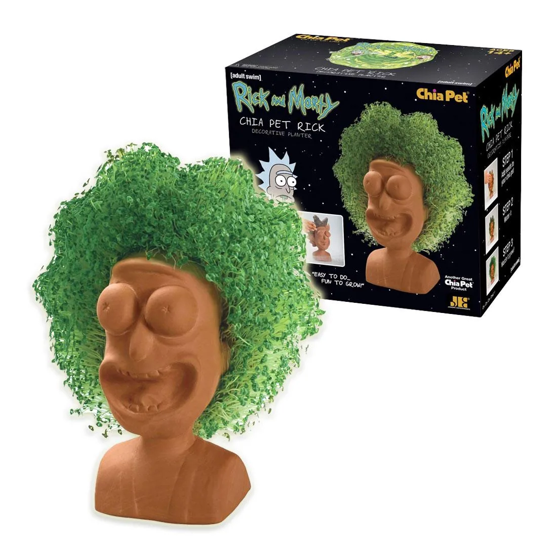 Joseph Enterprises Joseph Enterprises 300414 Chia Pet Planter Rick &amp; Morty Rick general craft — product photo