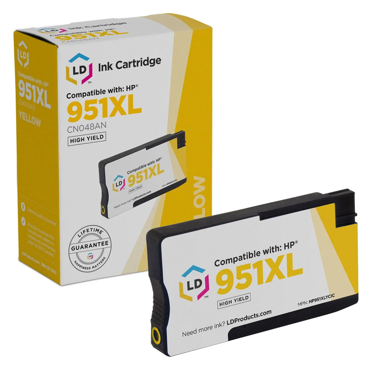 LD Products LD Products Compatible Ink Cartridge HP 951XL Yellow High Yield 1500 Pages — product photo