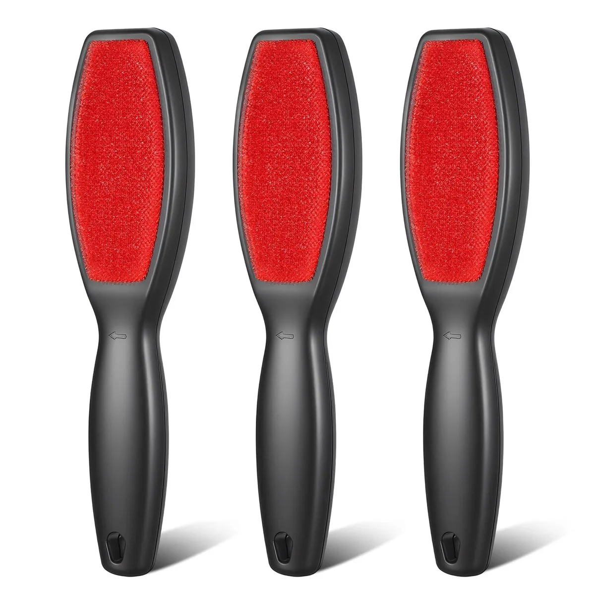 Three double-sided lint brushes with ergonomic handles