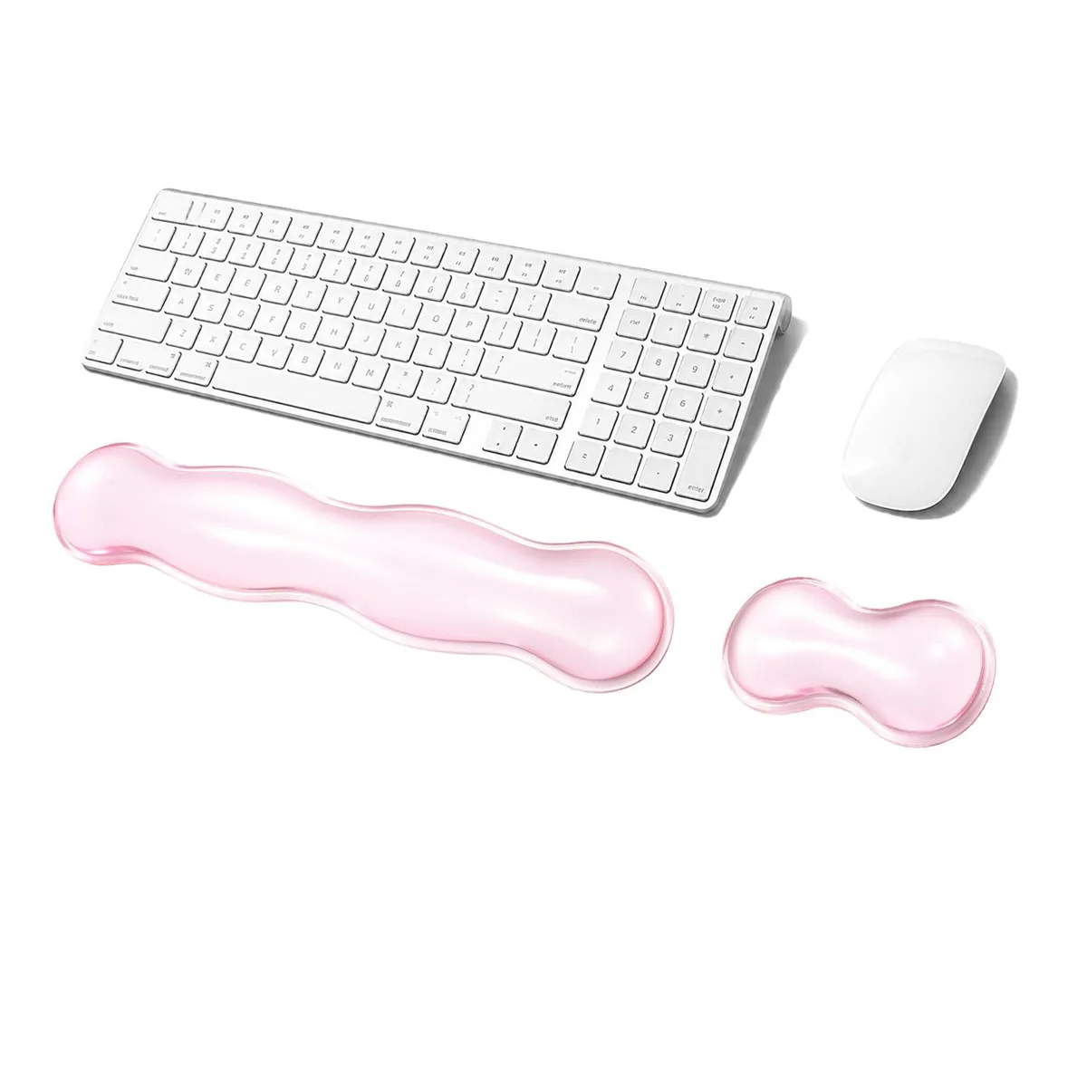  COPORISO Wrist Rest Set 18 x 3.5 in Pink — product photo