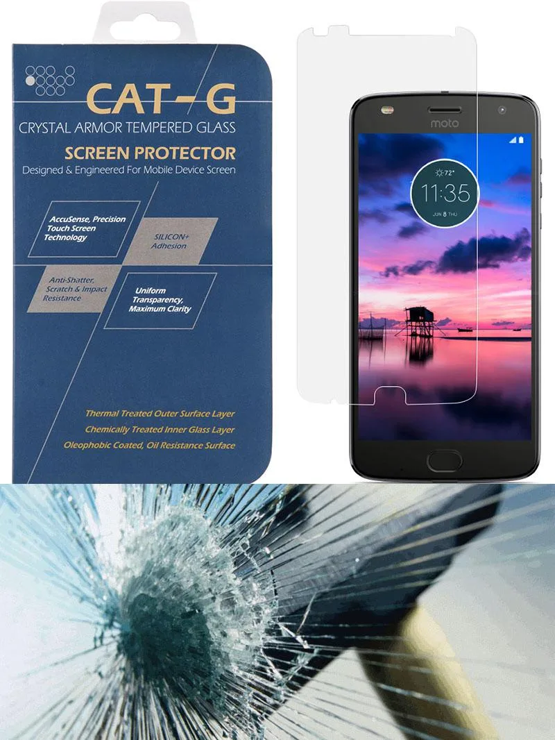 Nakedcellphone Nakedcellphone Tempered Glass Screen Protector Clear For Motorola Moto Z2 Play XT1710 — product photo