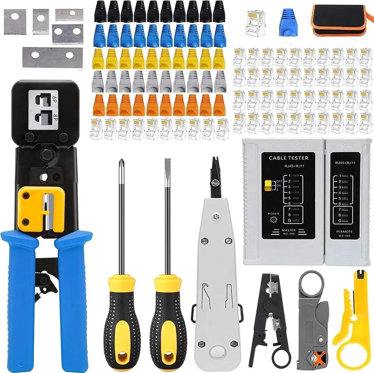 Vszerda Vszerda Network Tool Kit NS-468 50 connectors 360° die — product photo