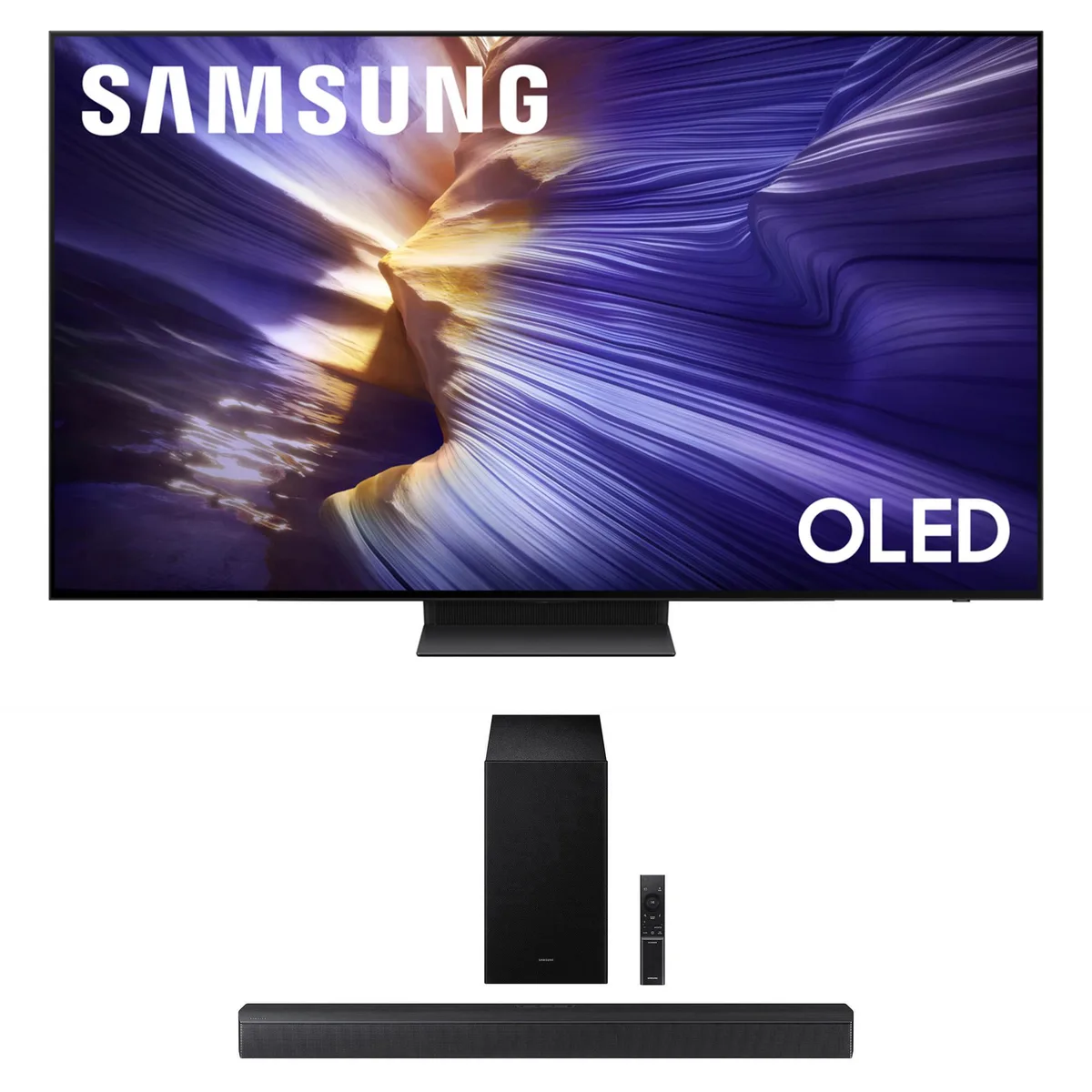 SAMSUNG SAMSUNG QN65S90FAFXZA 65" 4K OLED TV 120Hz + HW-B630F 3.1 Soundbar (2025) — product photo
