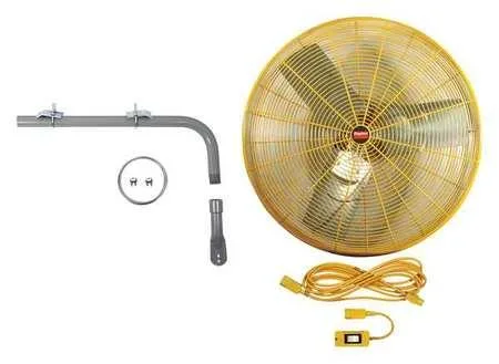 Dayton Dayton 7DJ28 24" Industrial Blower 115V 2-Speed 6100 CFM High-Visibility Stationary — product photo