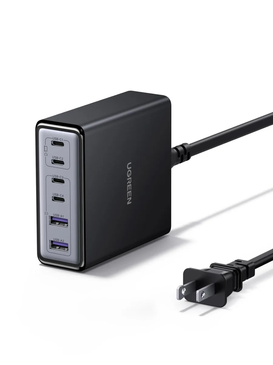  Ugreen X765 100W 6-Port GaN Desktop Charger Dark Gray — product photo
