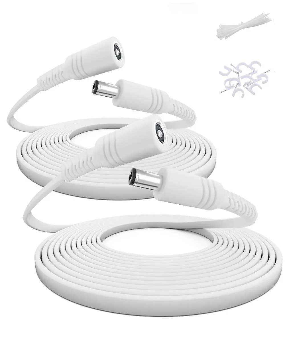 Tripp Lite 12V DC Extension Cable 20ft 2Pack 5.5mm x 2.1mm 22 AWG 5521 — product photo