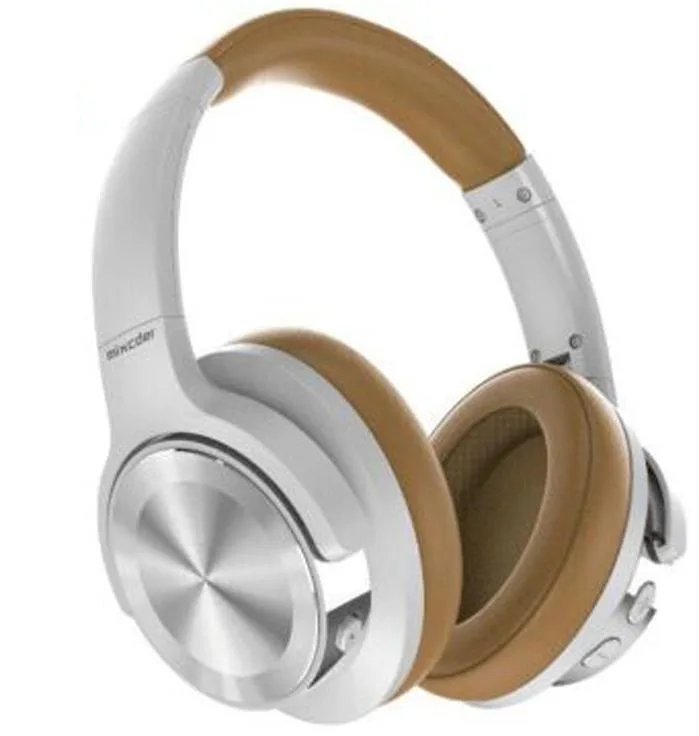 mixcder mixcder E9 Active Noise Cancelling Headphone Bluetooth 5.0 60H Sliver&amp;Brown — product photo
