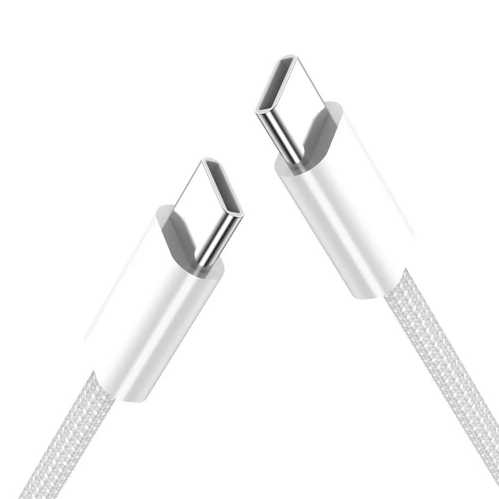 Fervit Fervit USB-C PD 27W 65W 480Mbps Braided Cable White — product photo