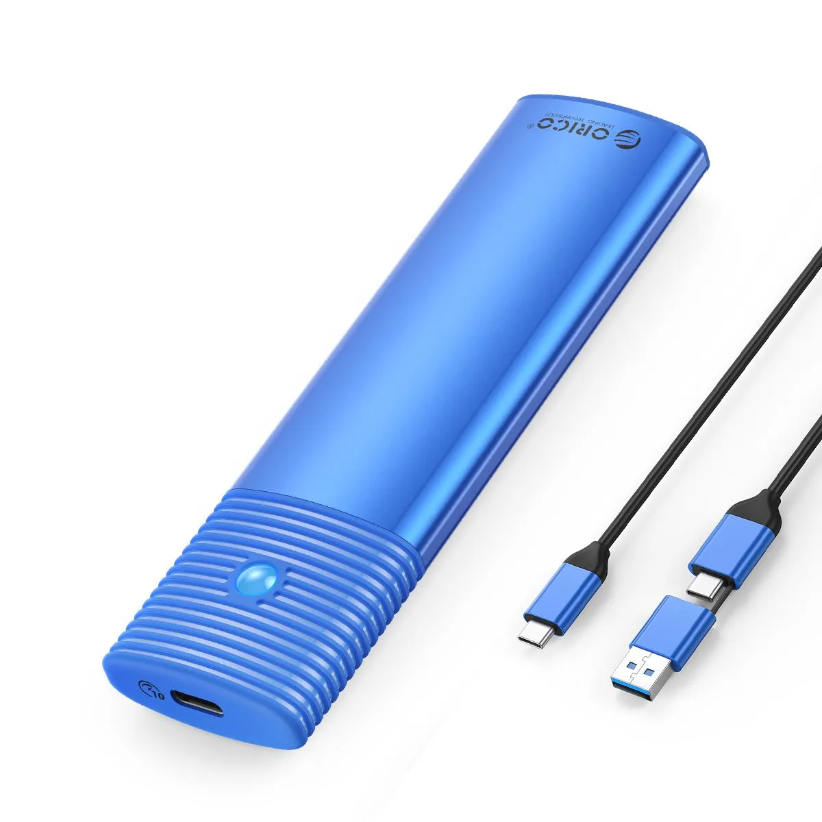 Orico Orico PWEM2 M.2 NVMe SATA SSD Enclosure USB 3.2 Blue — product photo
